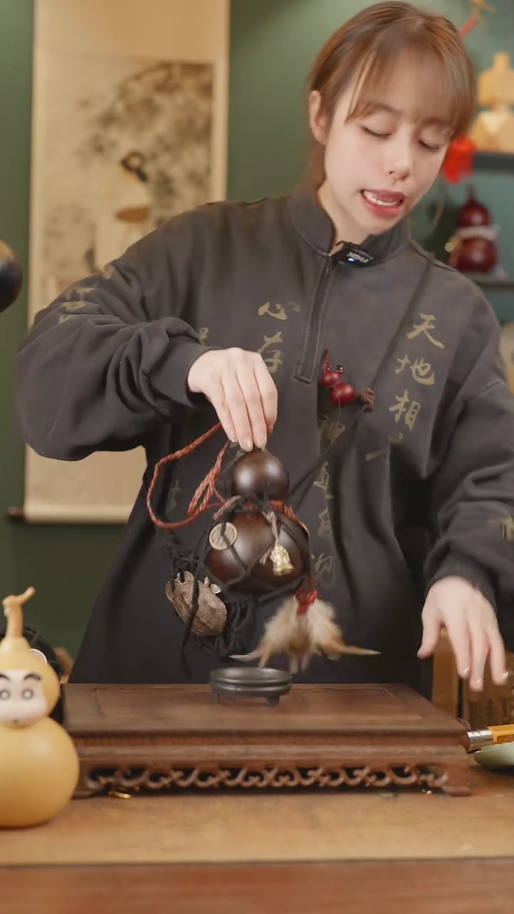 【闪购商品】290号精品天然大漆工艺防渗内胆酒葫芦~
