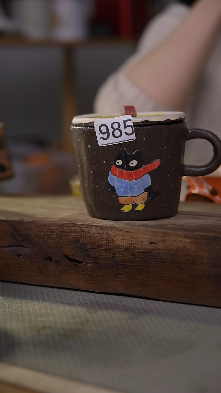 【闪购商品】瓷片福利！设计师款手绘咖啡杯