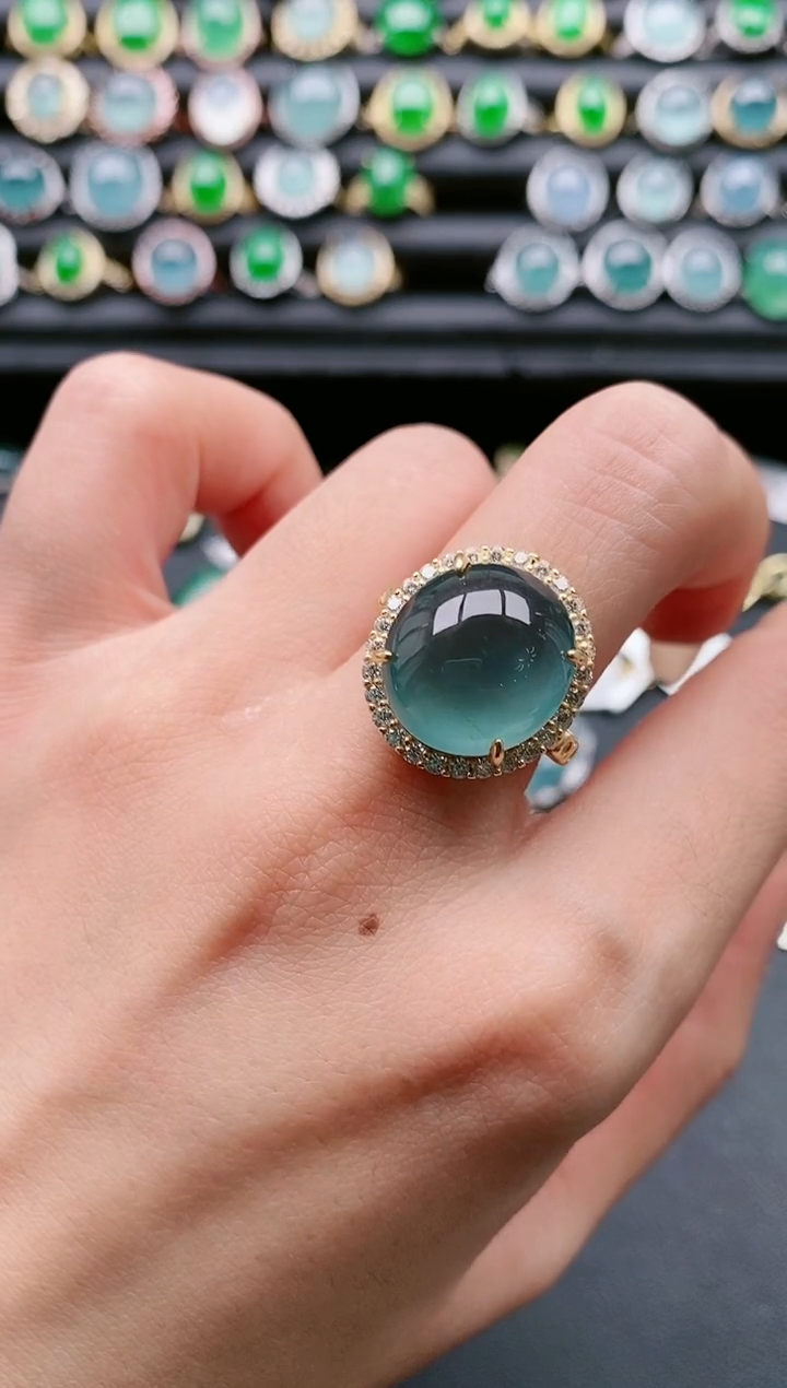 【闪购商品】翡翠戒指银S925镶嵌1111111111