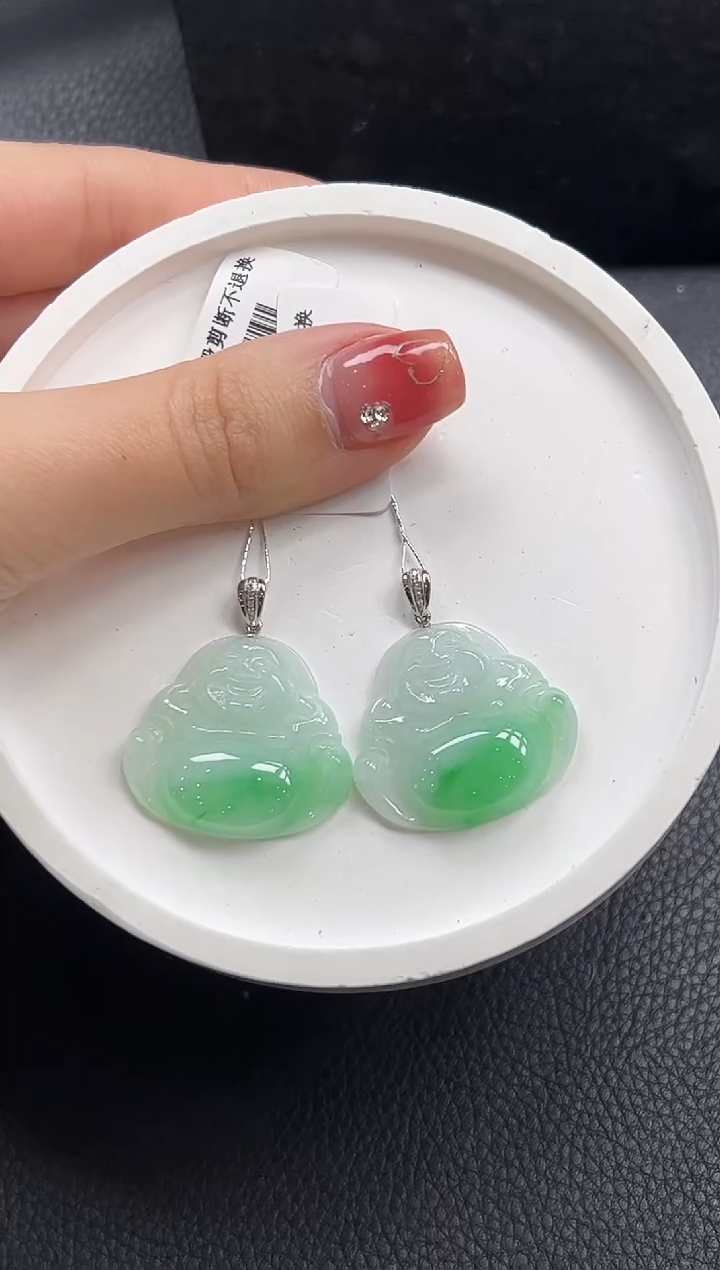 【闪购商品】翡翠颈饰18K金镶嵌YM1148-1佛公多样性发1件