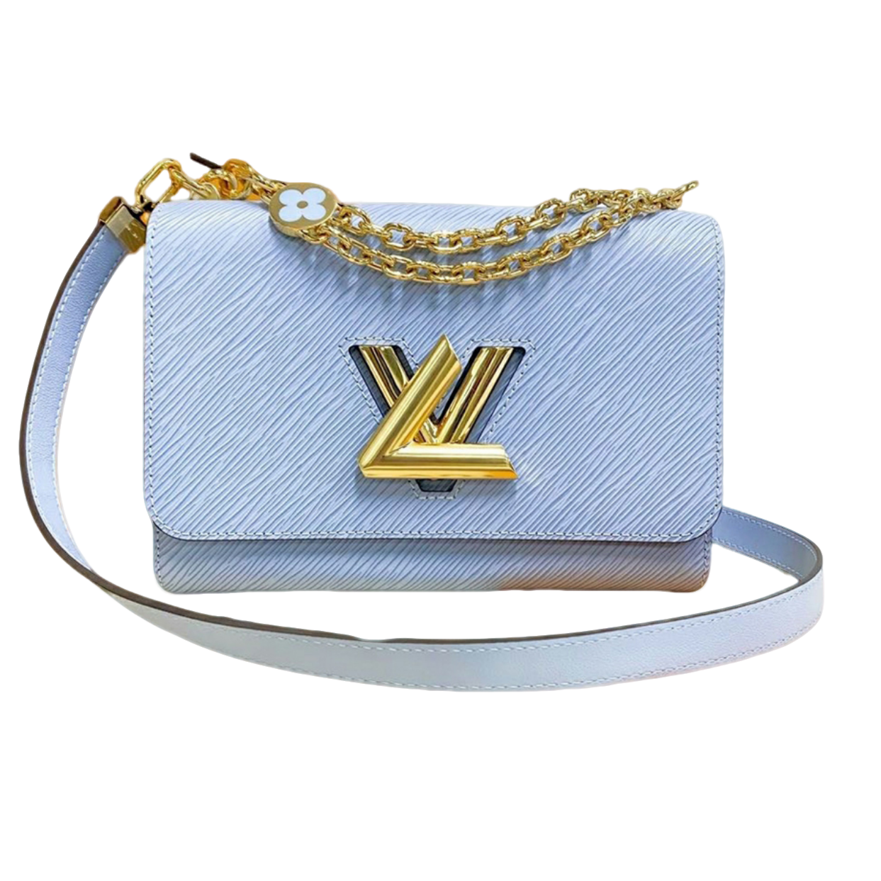 99新 LouisVuitton/路易威登 蓝金小花twist