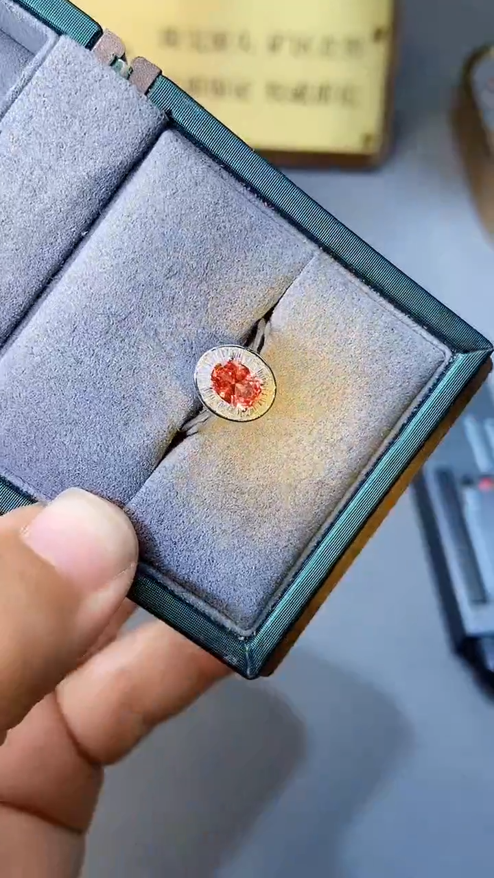 【闪购商品】彩色蓝宝石戒指银S925镶嵌354