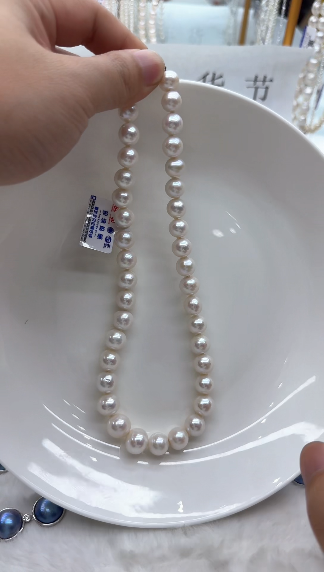 【闪购商品】淡水珍珠颈饰银S925镶嵌清货