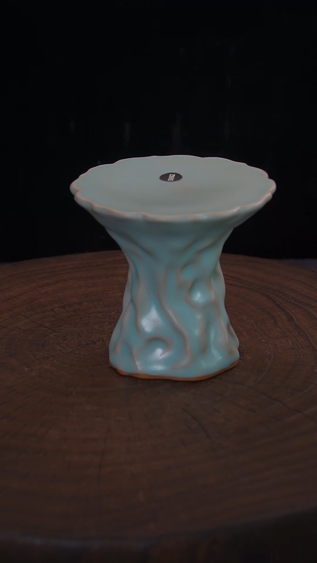 【闪购商品】仿古粉青树桩子........