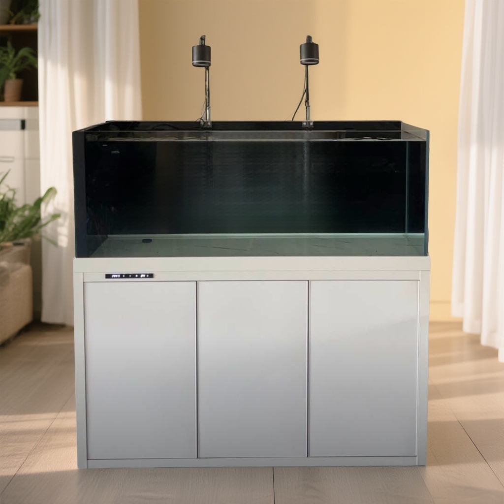 极窄溪流缸四面超白玻璃底滤居家款测溢流