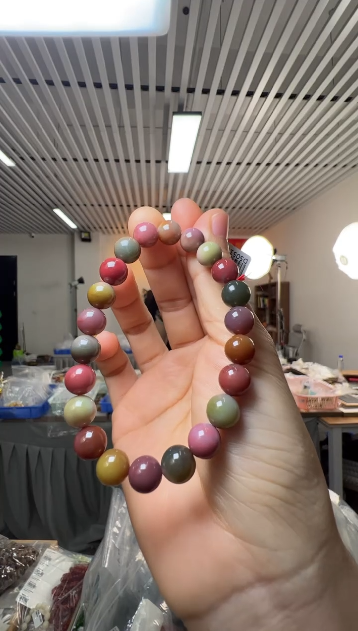 玛瑙/玉髓手串未镶嵌盐源玛瑙圆珠单圈手串约8mm