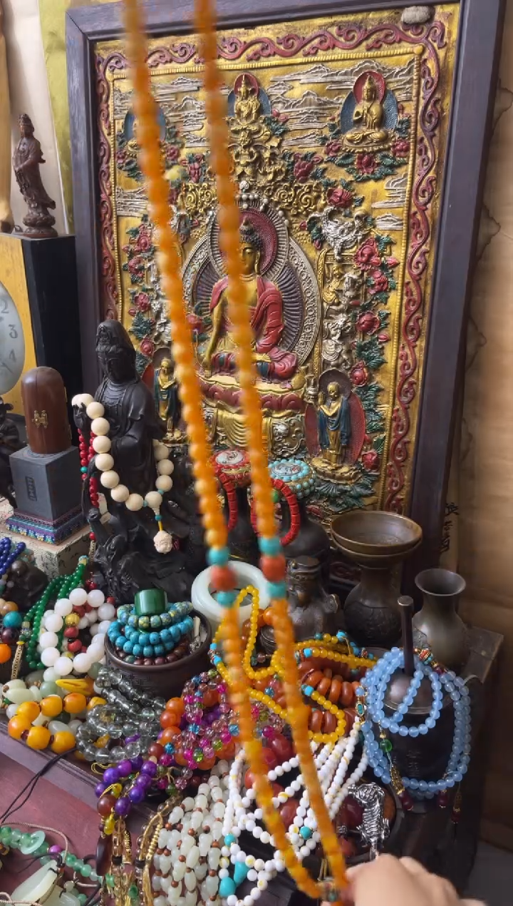 未镶嵌蜜蜡手链榆树藏馆专属链接  藏饰蜜蜡108