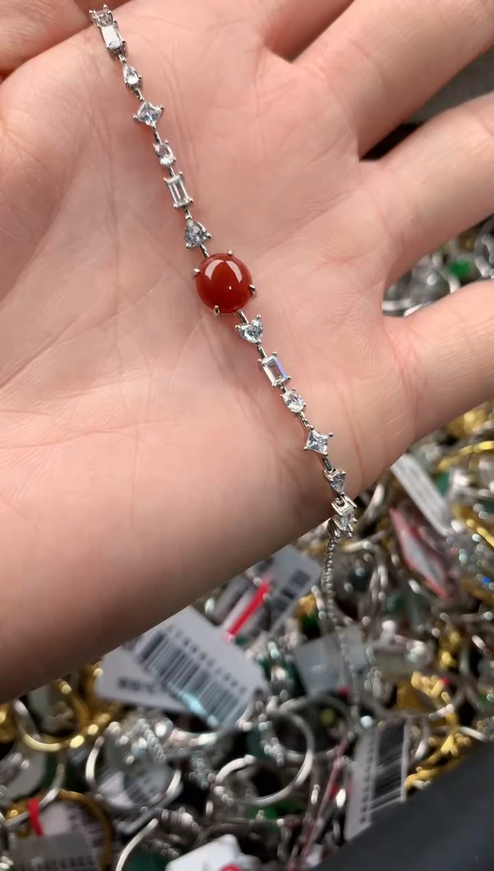 银S925镶嵌戒指翡翠777     10