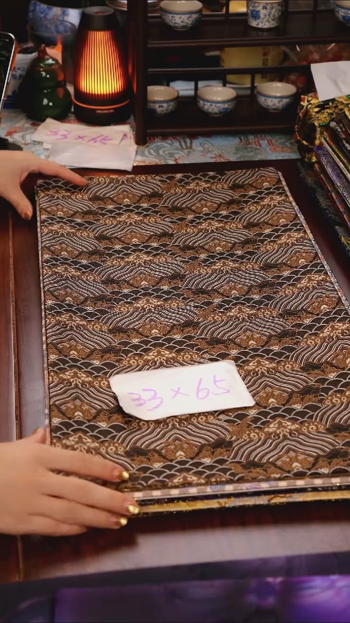 【祥云双面】中国风干泡织锦茶席33*65