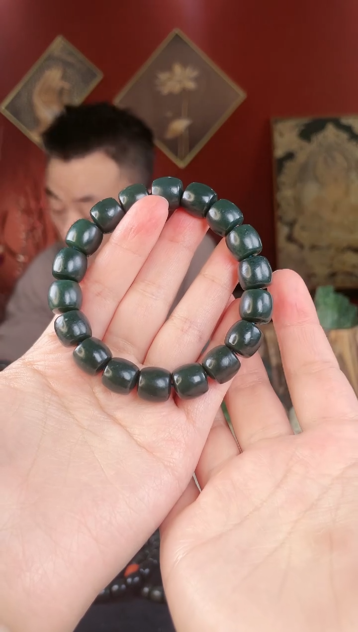 【闪购商品】和田玉手串未镶嵌直切卡12
