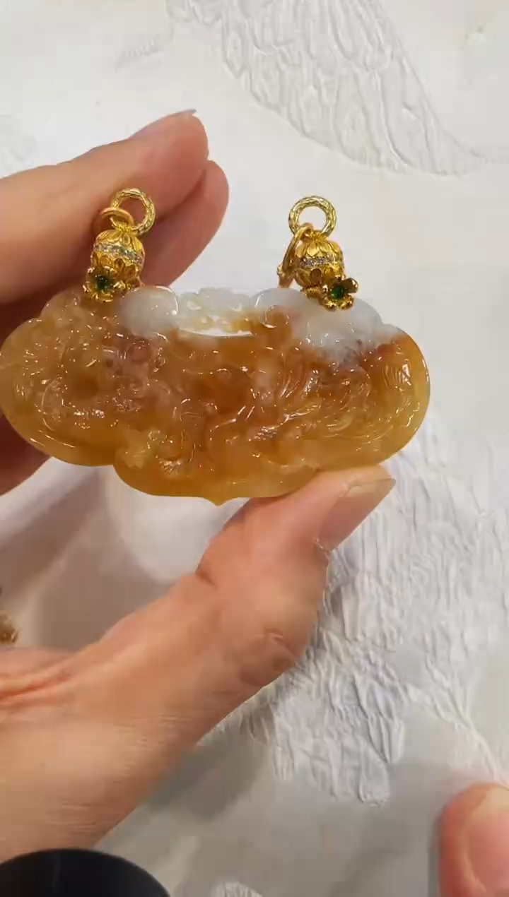 颈饰未镶嵌翡翠国风