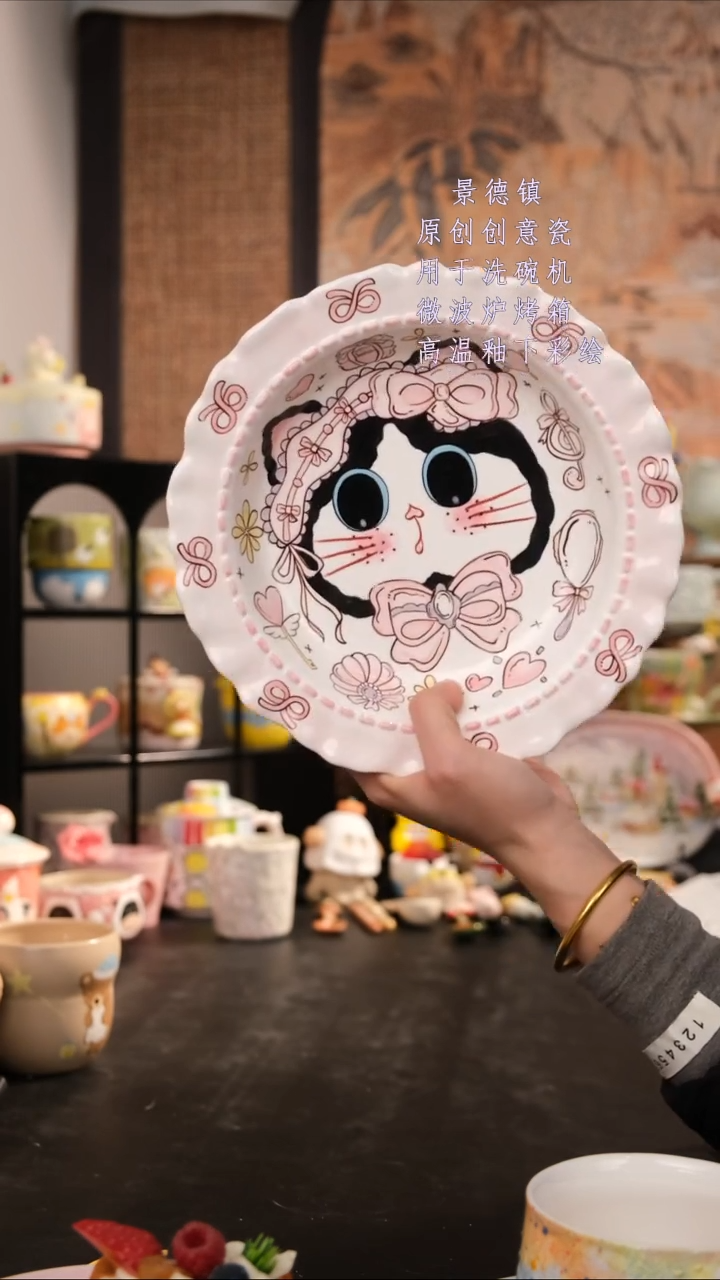 摆件陶旺的可以陶瓷手工手绘设计款