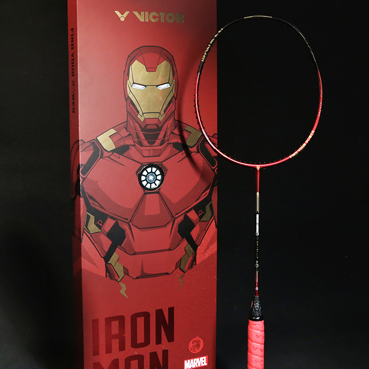 VICTOR/威克多漫威联名款钢铁侠限定款羽毛球拍空拍专业级IRONMAN