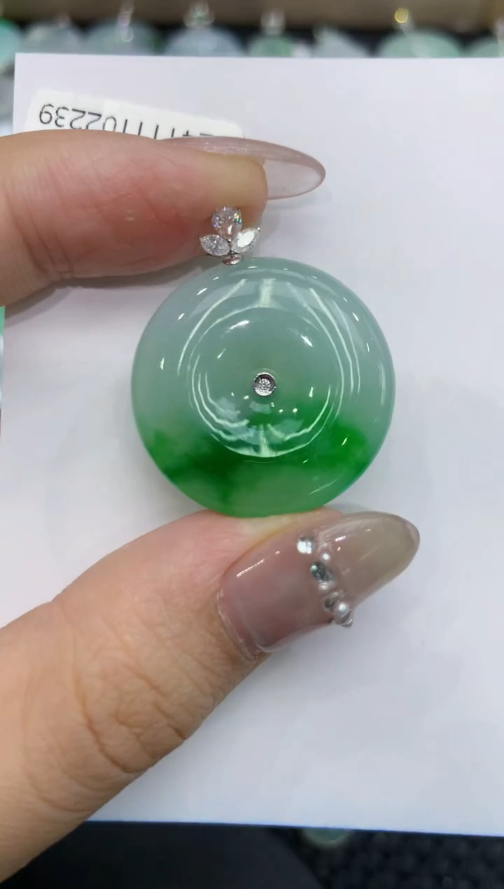 【闪购商品】翡翠颈饰18K金镶嵌 222222222