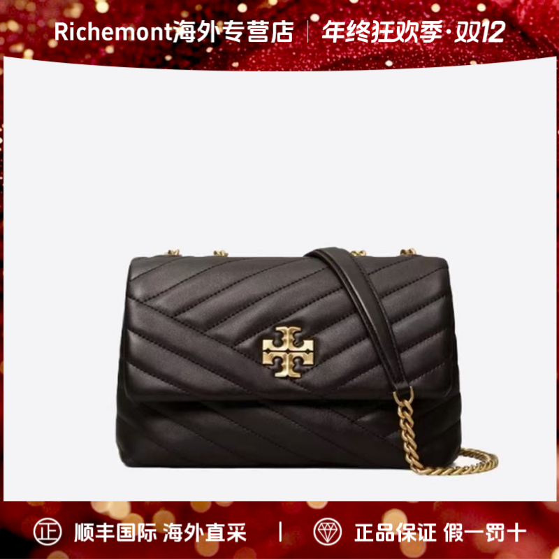 ToryBurch/汤丽柏琦196133144855黑金羊皮链条单肩包只