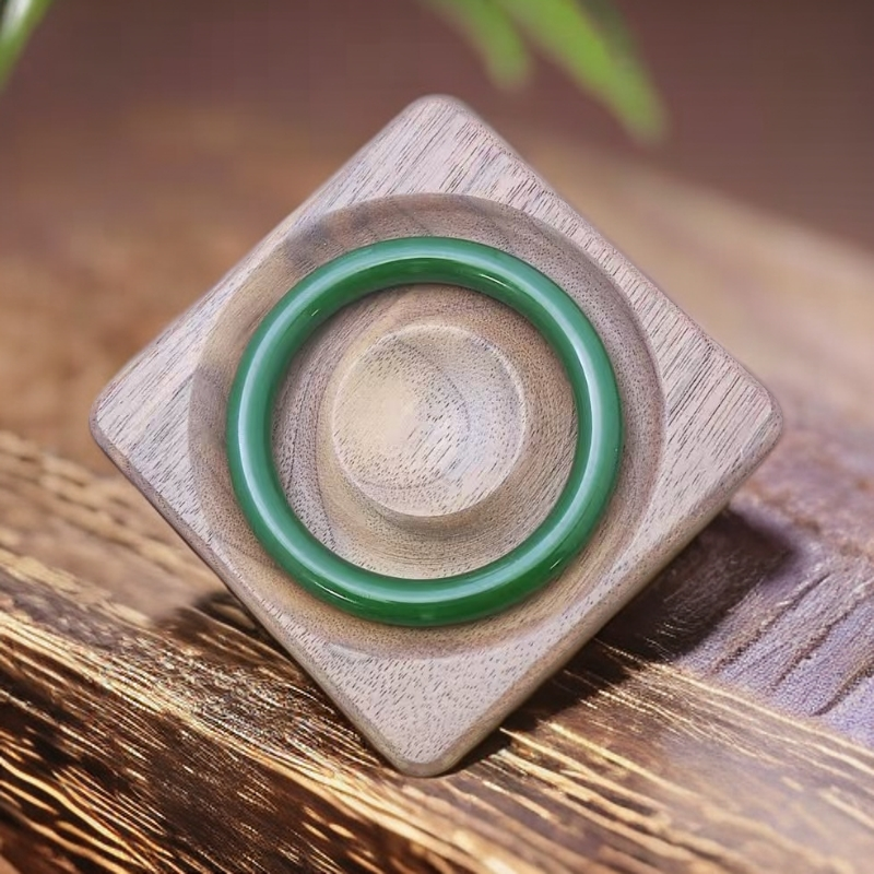 【恩琪珠宝】俄罗斯产地天然玉石 俄七料俄料菠菜绿圆条