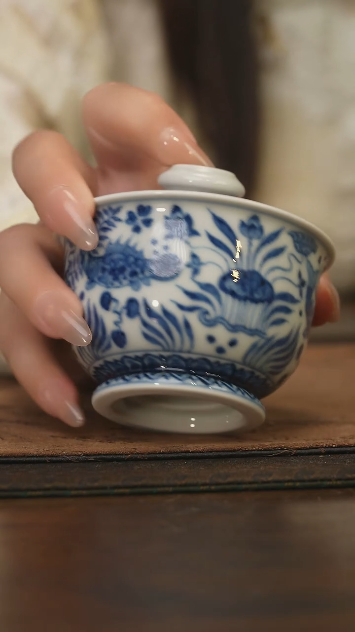 杯柴窑青花破价福利