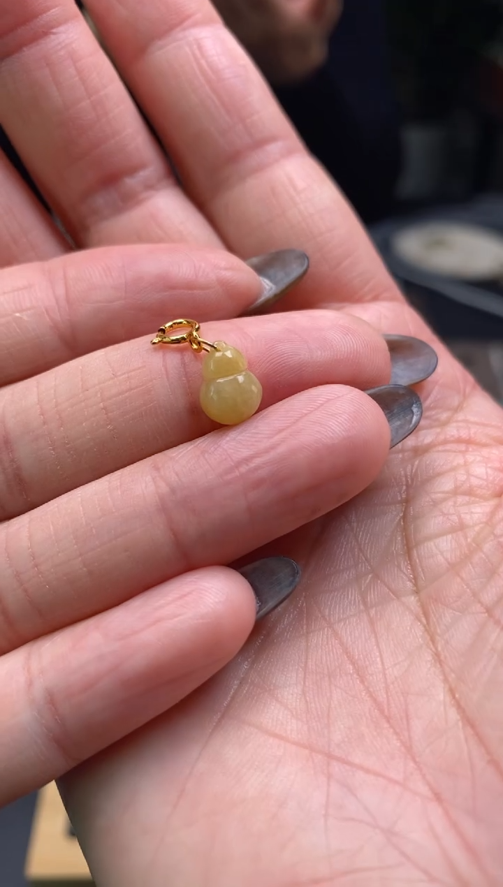 颈饰银S925镶嵌翡翠净货13244