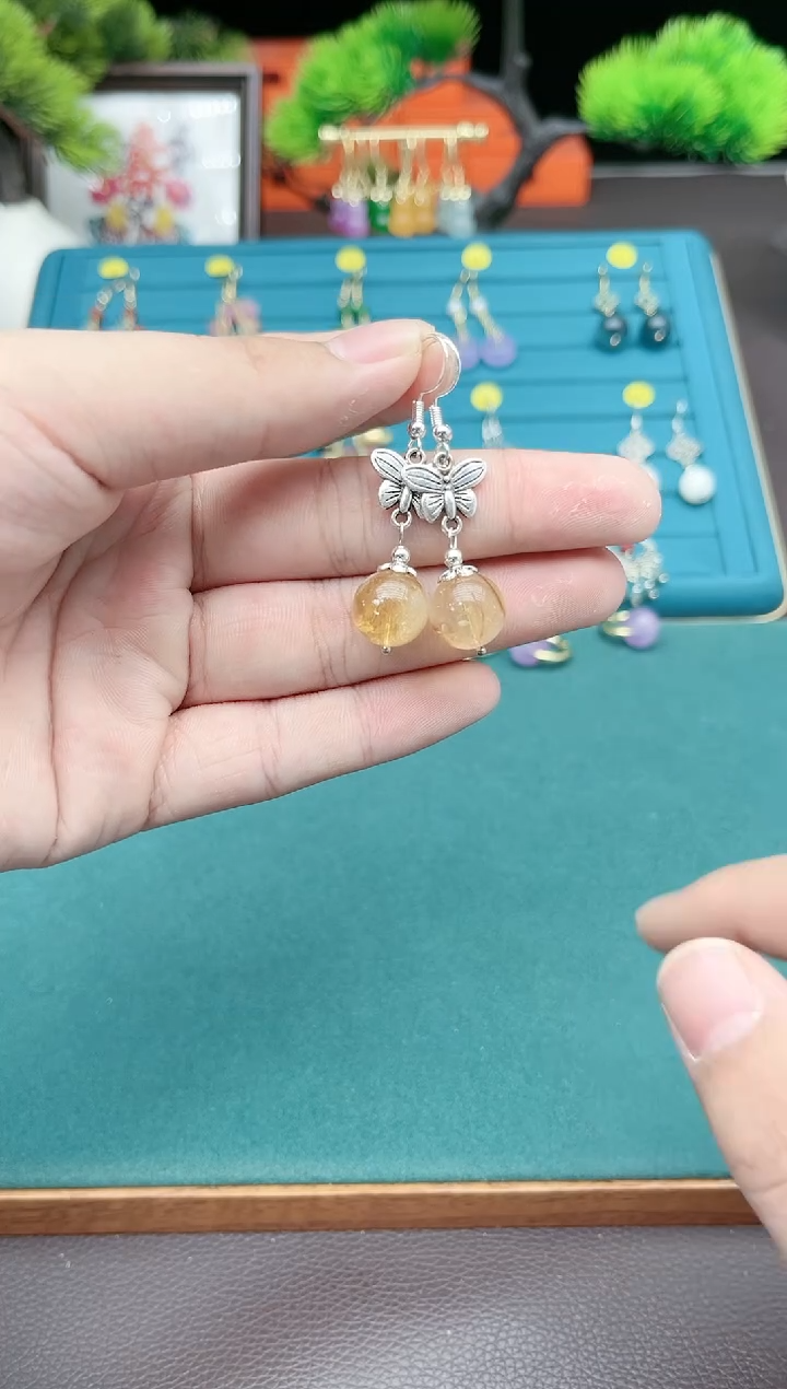 【闪购商品】水晶耳饰银S925镶嵌116000