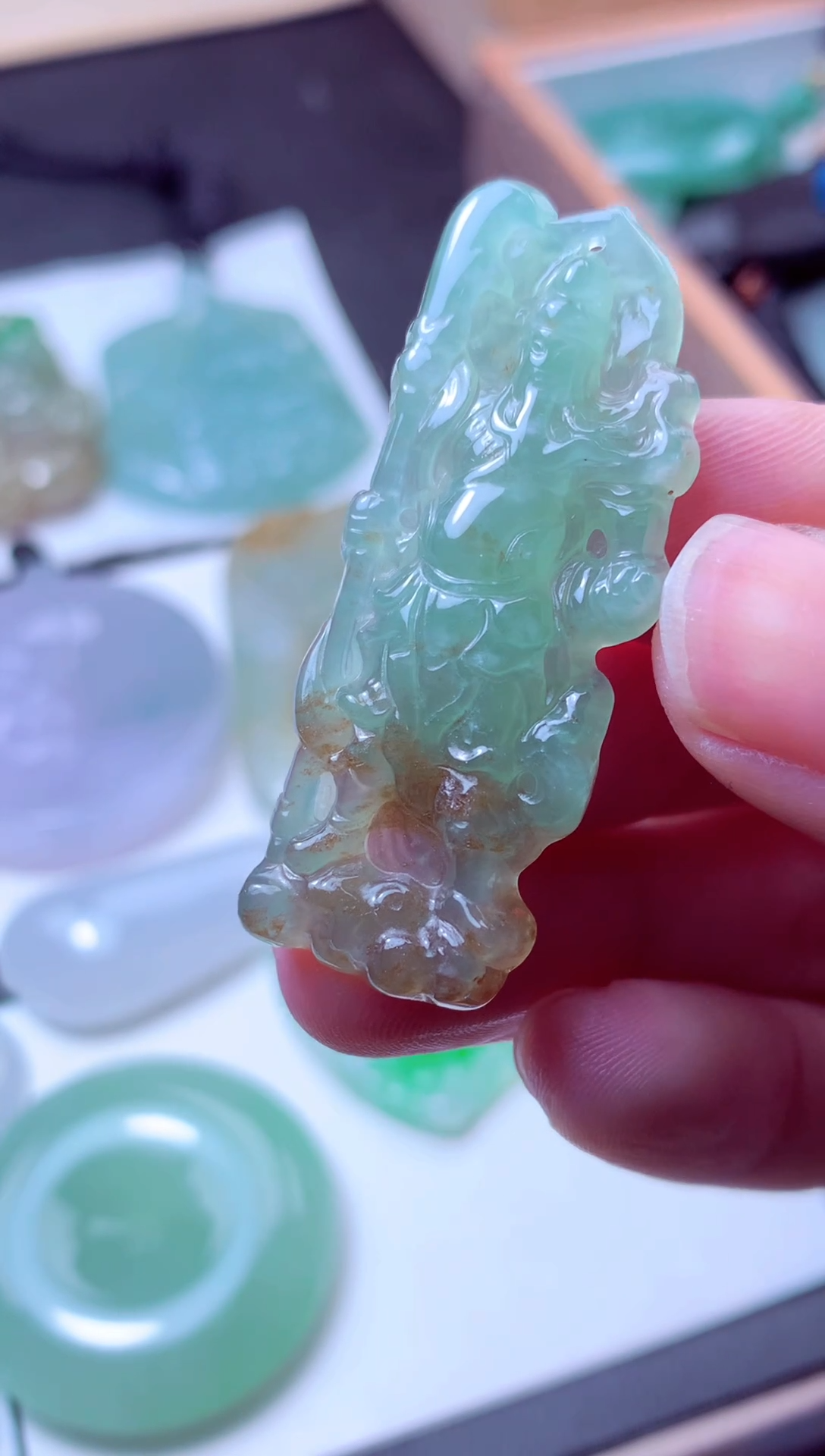 颈饰未镶嵌翡翠天然A货翡翠