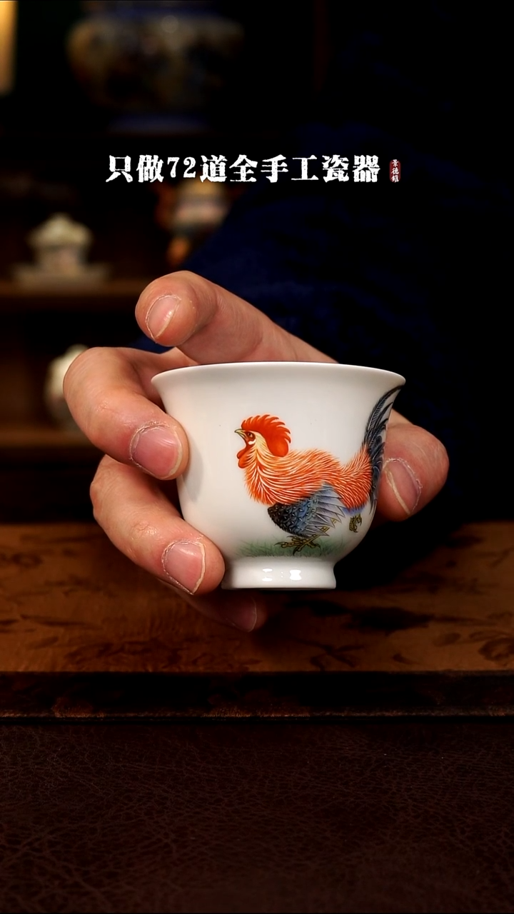 摆件陶8****8景德镇现代手工手绘陶瓷