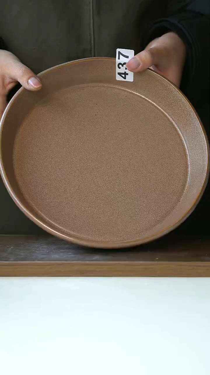 【闪购商品】陶瓷437粗陶沙拉碗23CM@4-2@