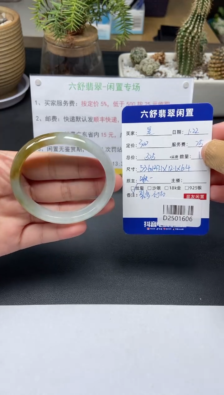 【闪购商品】翡翠手镯未镶嵌D2501606
