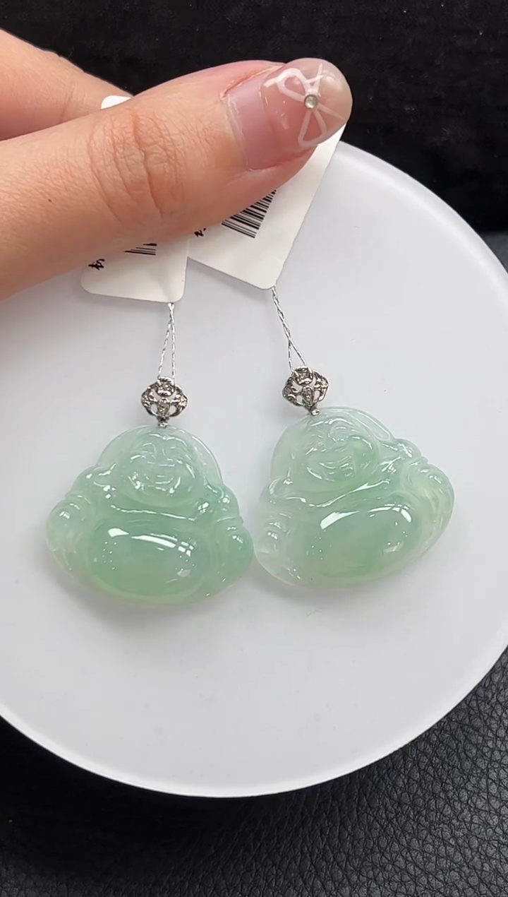 【闪购商品】翡翠颈饰18K金镶嵌佛公多样性发1件