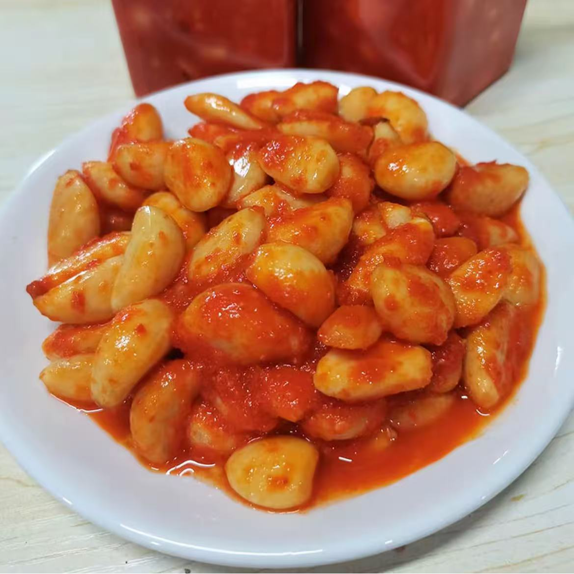 辣椒酱腌大蒜子 岳西特产 食用农产品 凤娥奶奶制作 