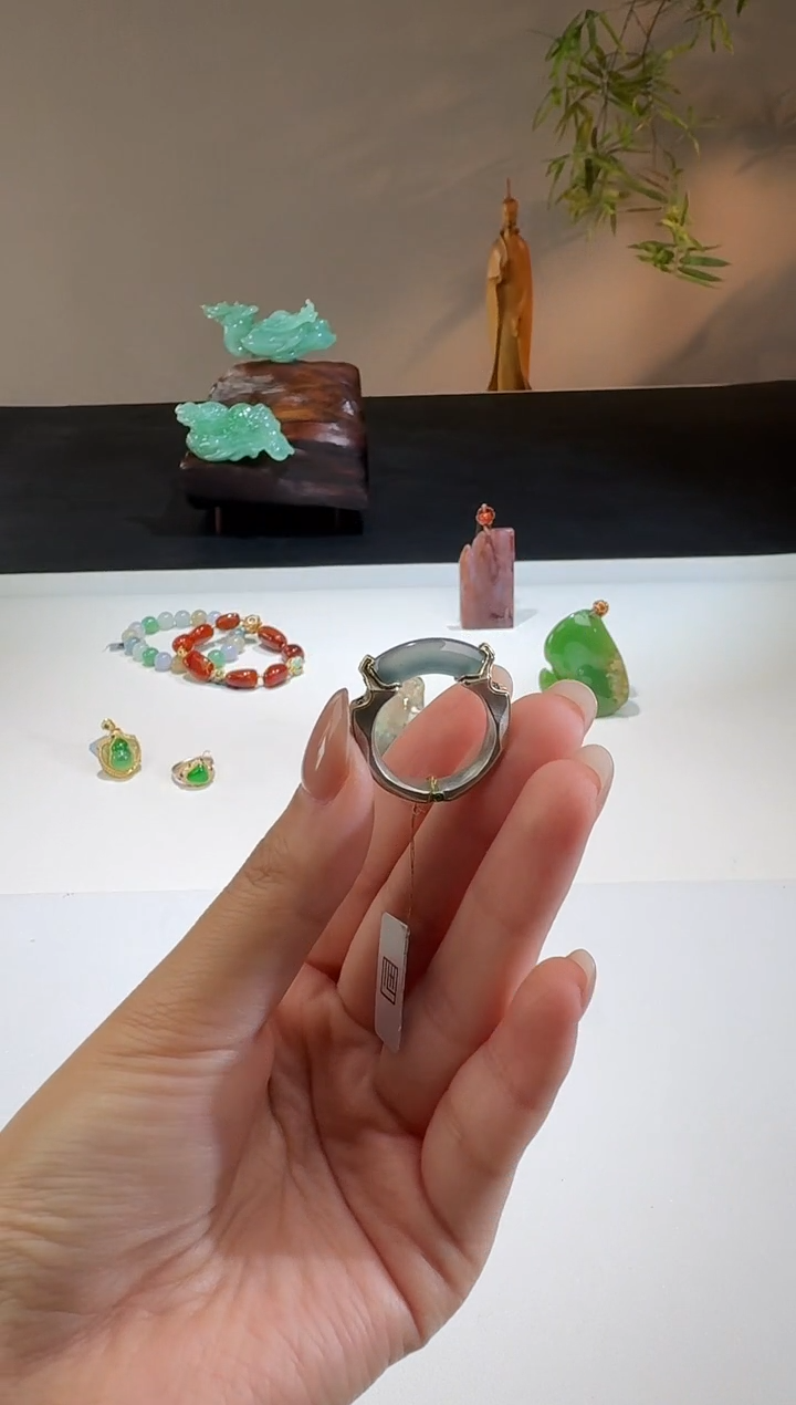 【闪购商品】翡翠戒指银S925镶嵌【鑫鑫】