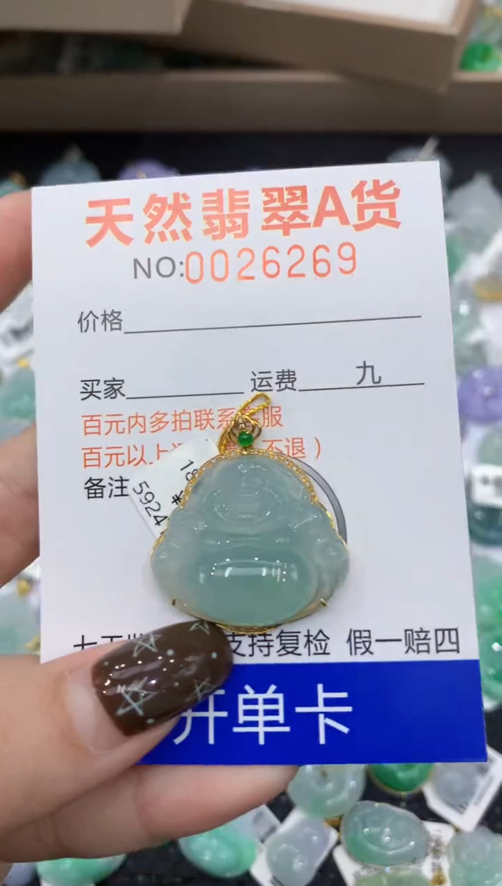 【闪购商品】翡翠颈饰18K金镶嵌1111111111