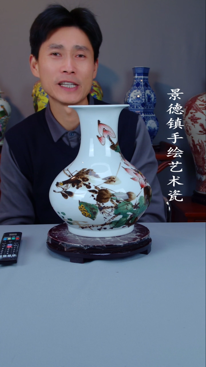 摆件陶瓷景德镇手工手绘陶瓷摆件15