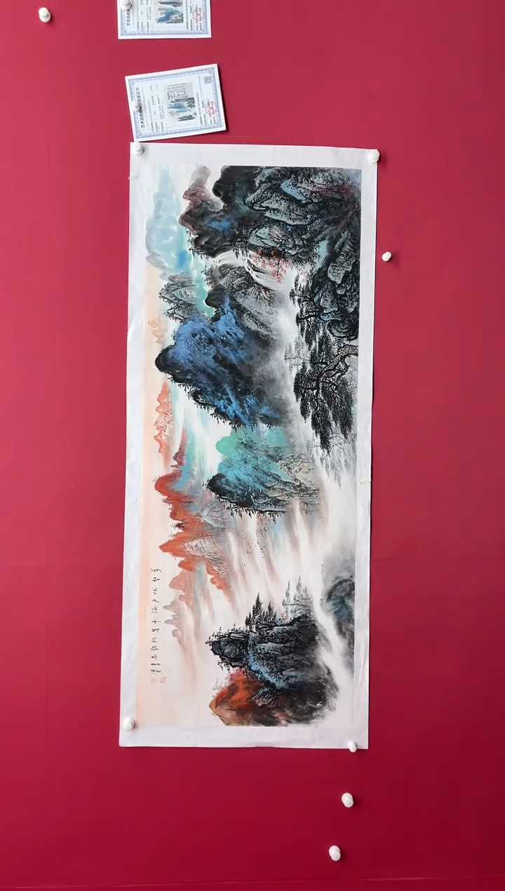 【闪购商品】国画吴-金书原作山水/无框/W不带书