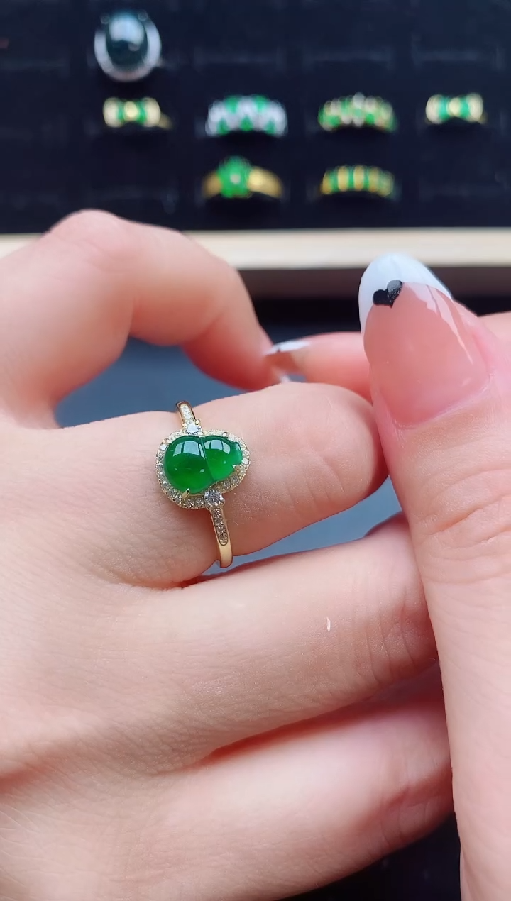 【闪购商品】翡翠戒指银S925镶嵌321321