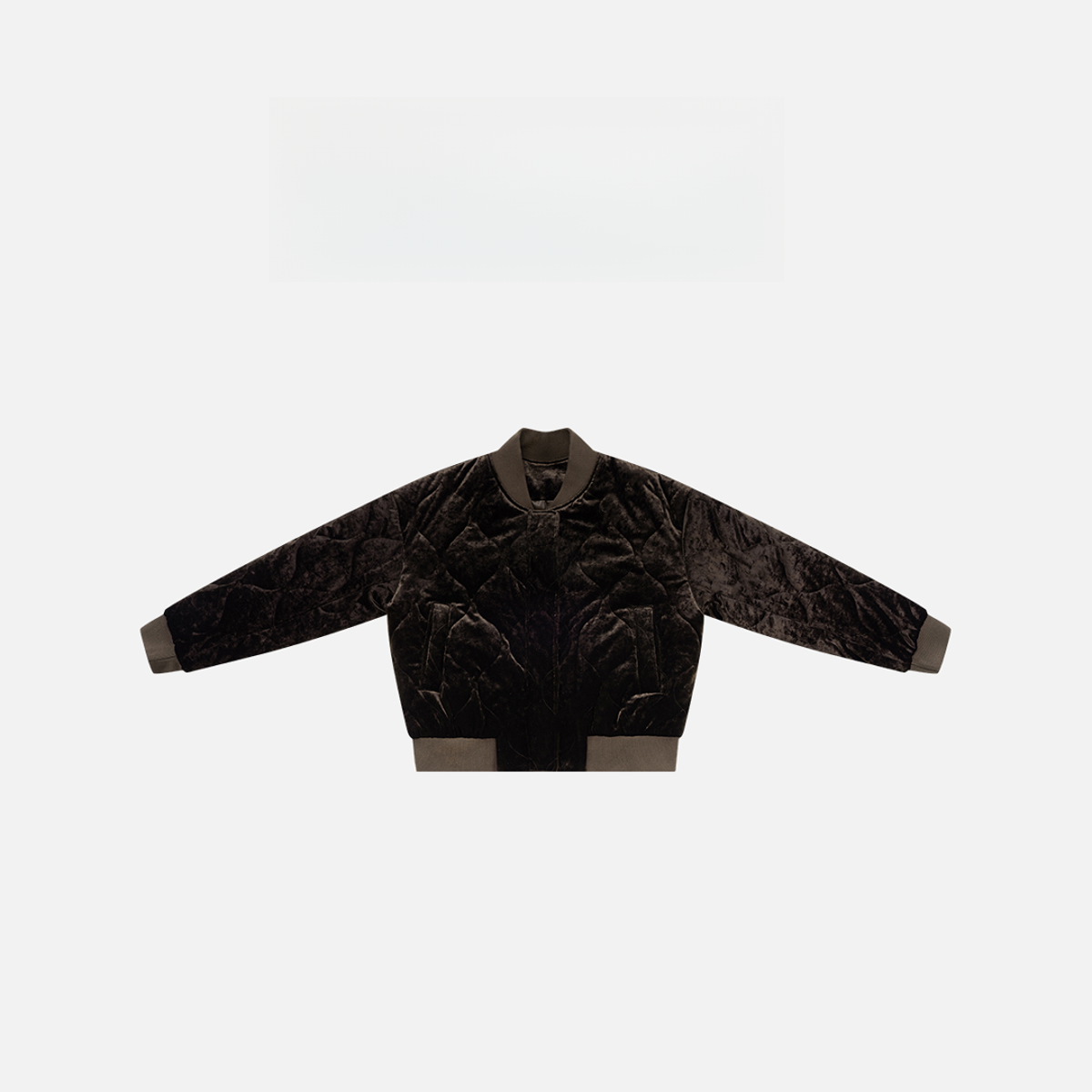 秋冬撞色立领棉服设计感长袖上衣220