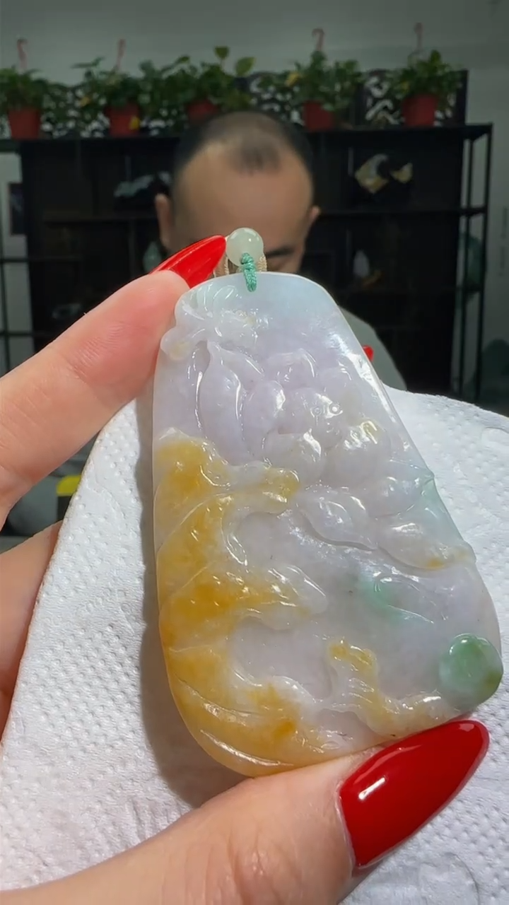 【闪购商品】翡翠颈饰未镶嵌天然翡翠A货吊坠