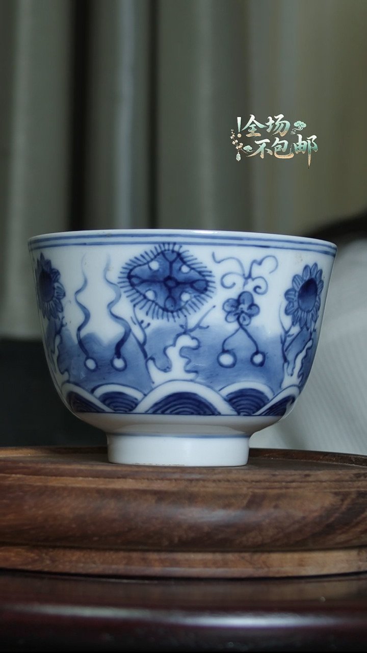 青花主人杯茶杯Q0168D