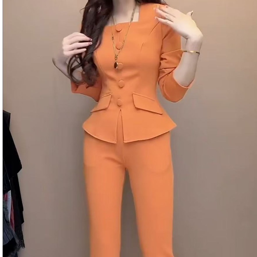 2025春季新款时尚气质显瘦洋气轻职风法式时尚套装