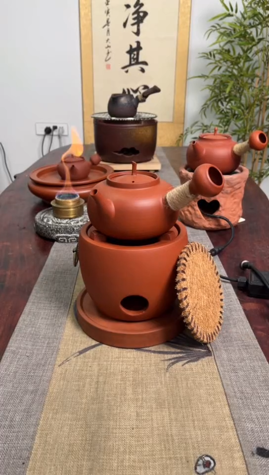 【闪购商品】圆口炉＋圆福壶【送炉垫＋壶垫】
