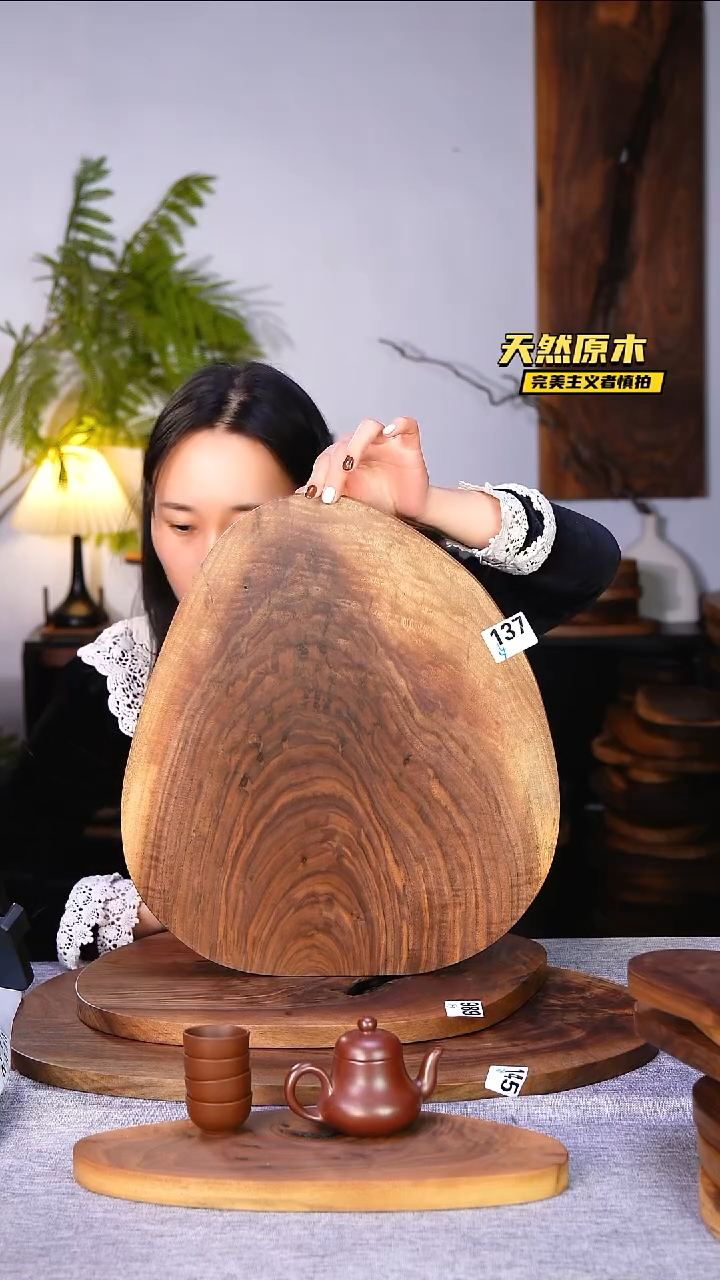 木北美黑胡桃原木.干裂疤结不属于商品质量问题完美主义者慎拍