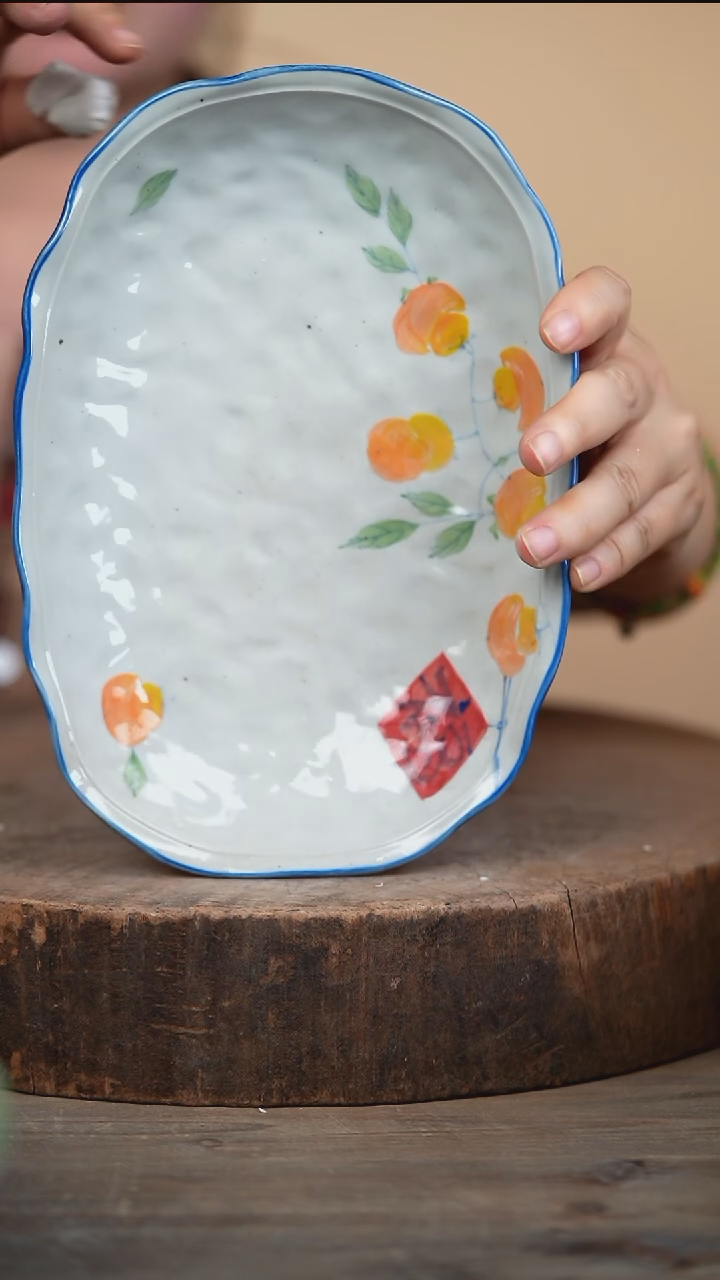 瓷片景德镇高温釉下彩（食品级）