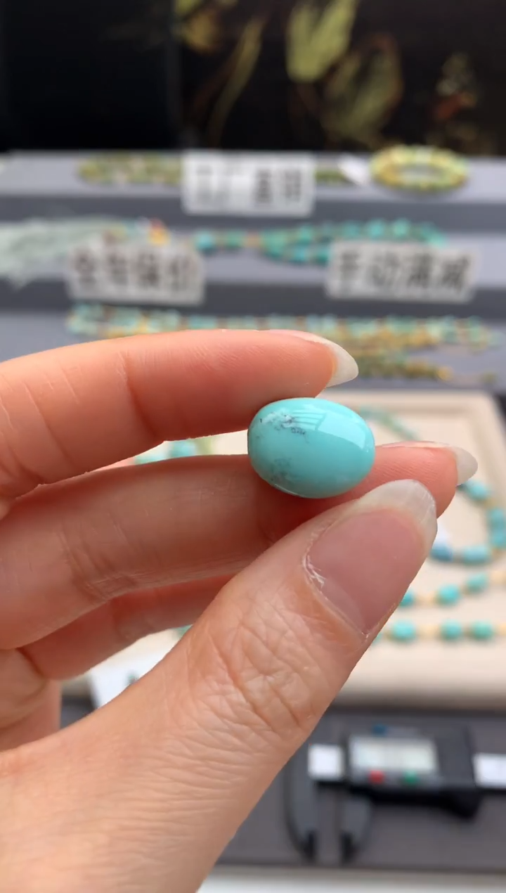 未镶嵌绿松石单珠茜.B106