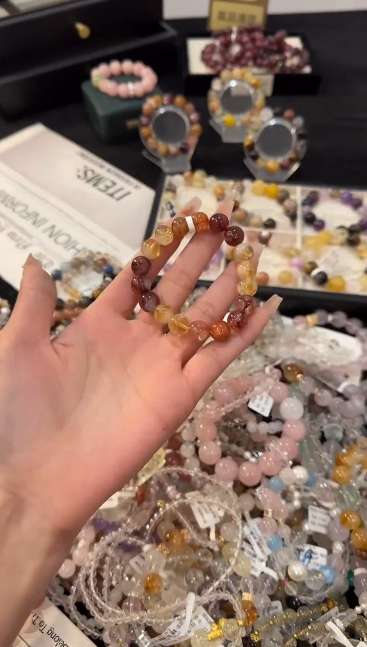 合金手链水晶胶花x2790