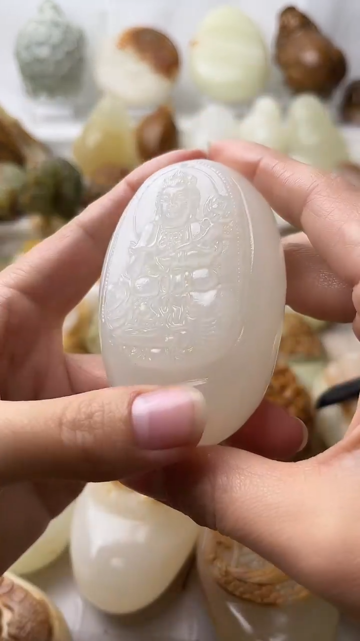 石材古青石棉纹正常不退换普贤菩萨