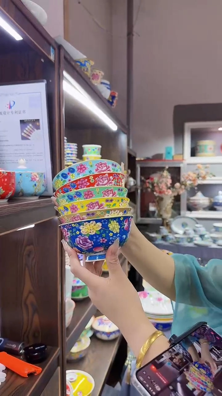 瓷片4.5英寸饭碗10个景德镇餐具