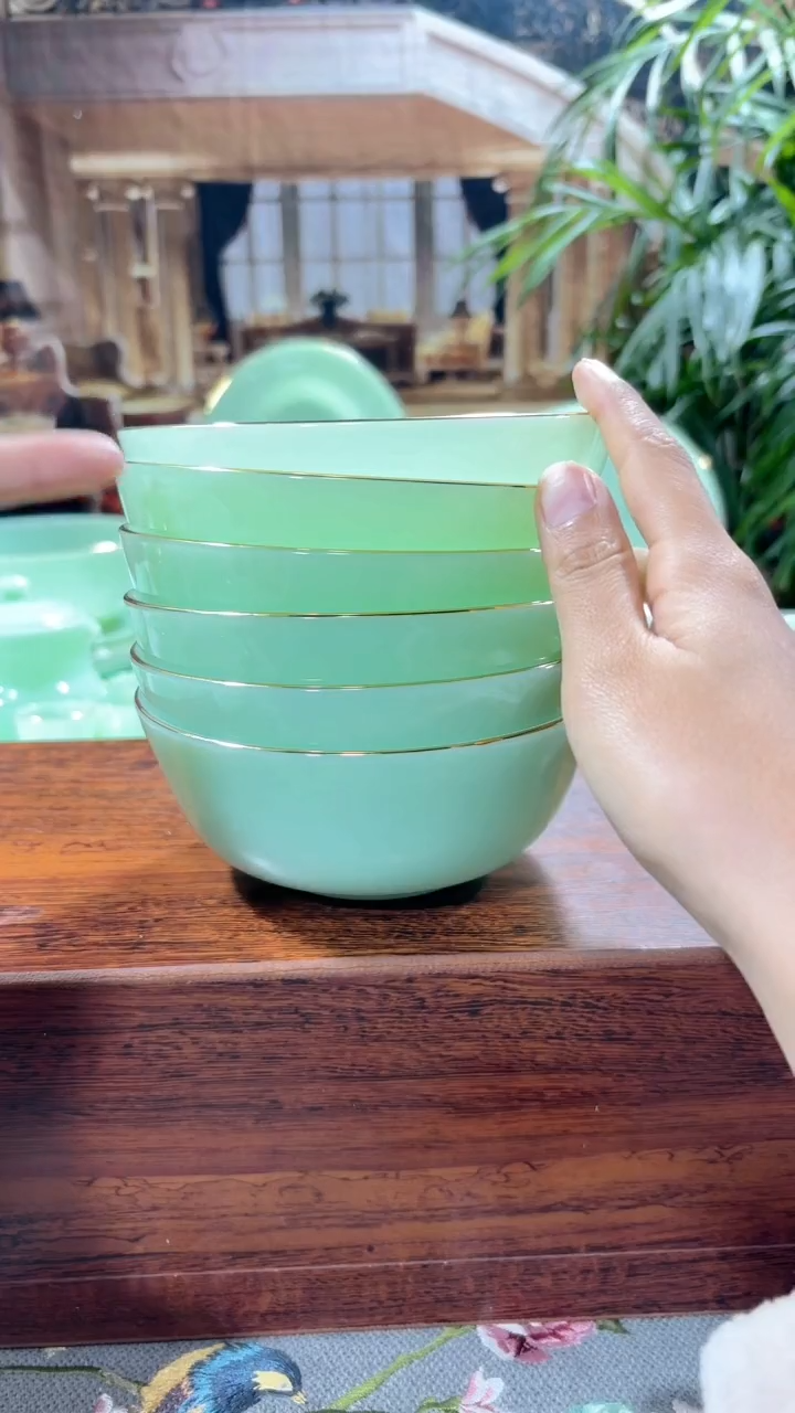 【闪购商品】...5.5英寸玉瓷碗6个口径13.8厘米