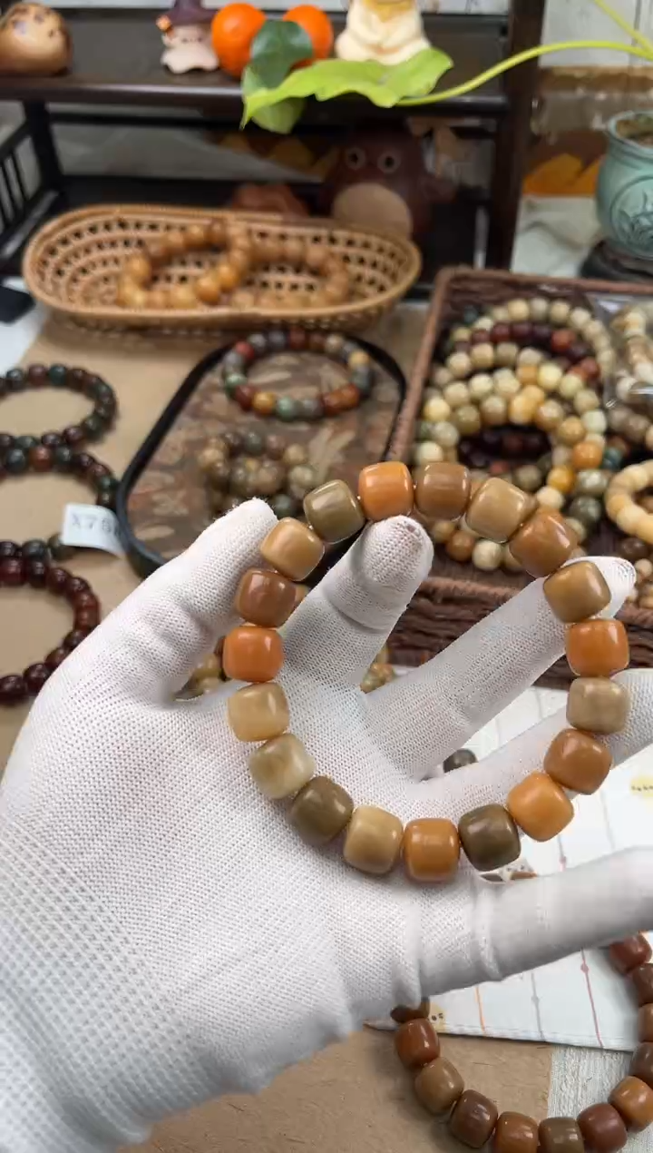 手串菩提根/象牙果x806 卡13.8 干磨拿铁莫高窟