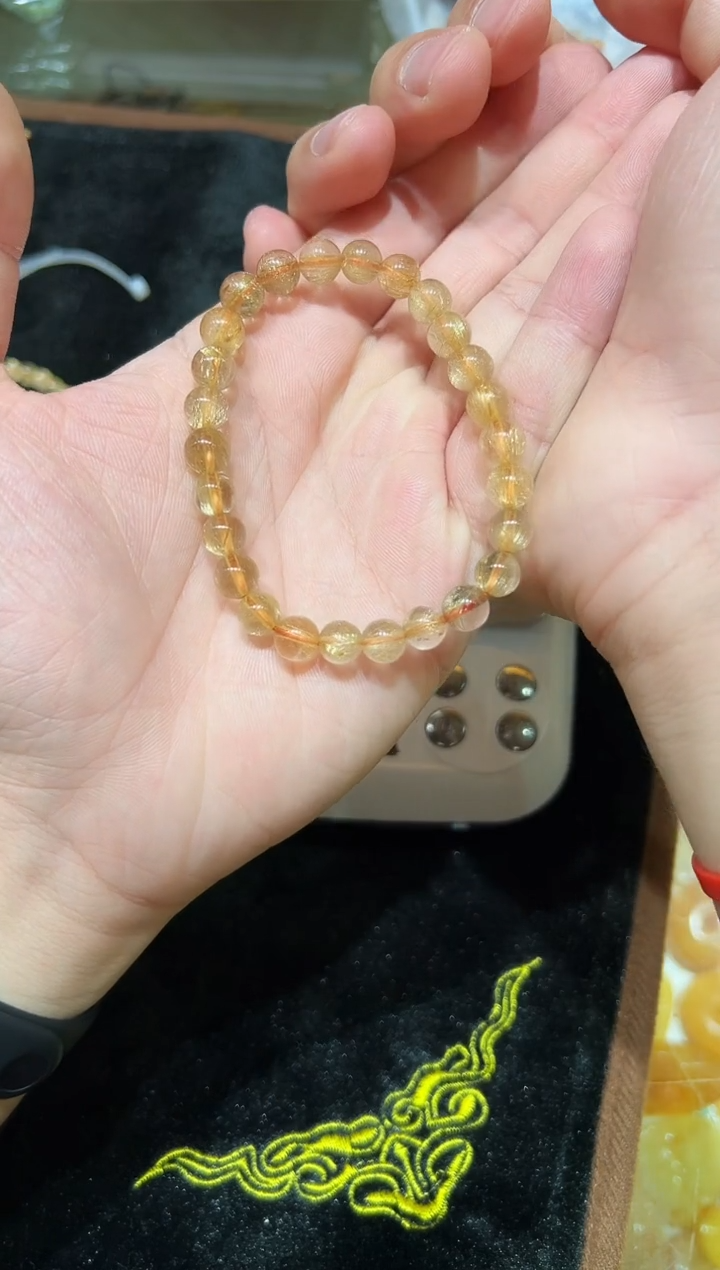 未镶嵌手串发晶发晶手串多样性发其一