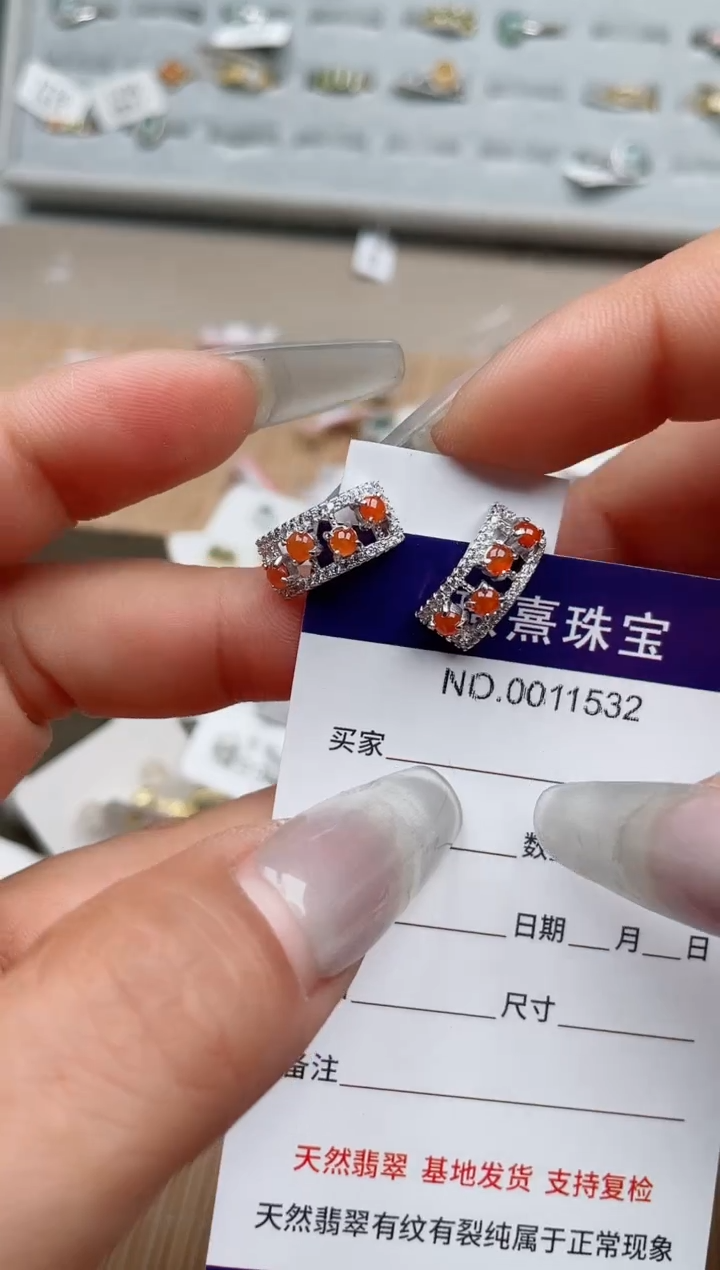 【闪购商品】翡翠戒指银S925镶嵌、