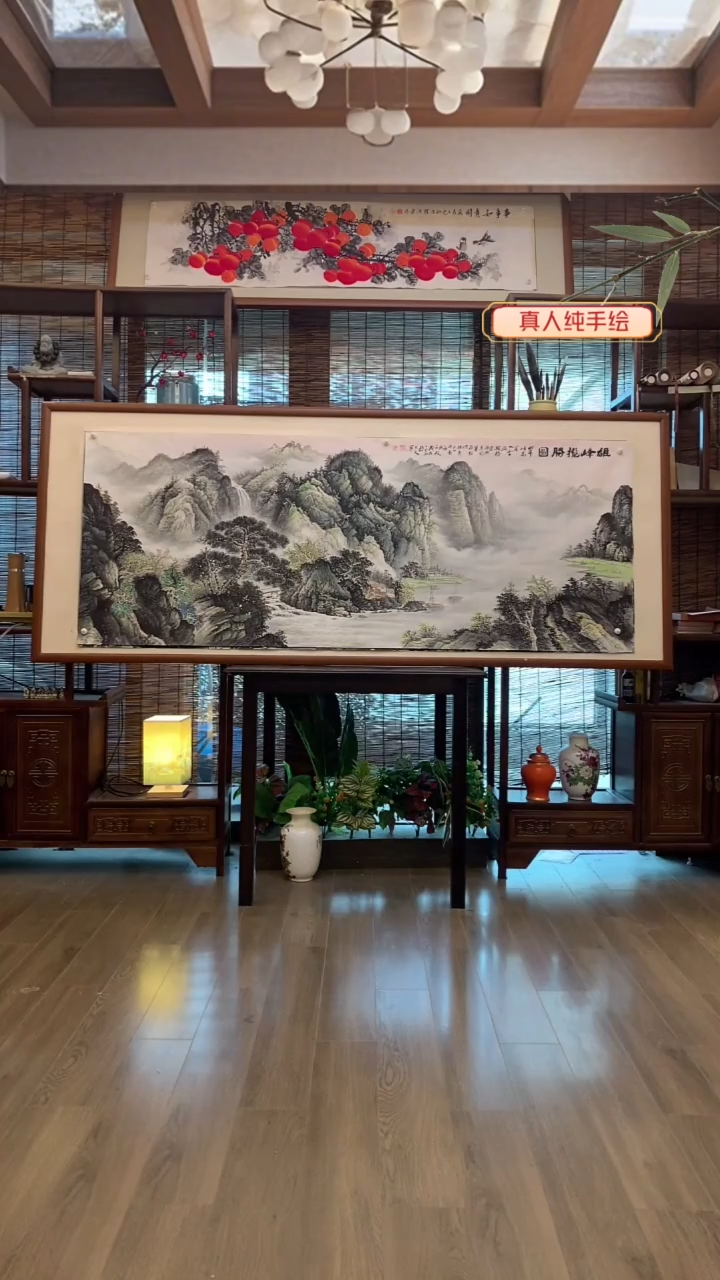 国画国画纯手绘纯实木205*85cm